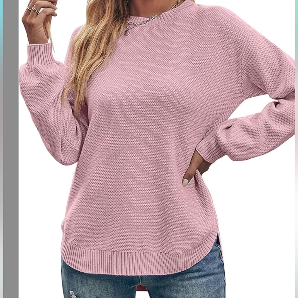 Merokeety pink crewneck sweater - XXL